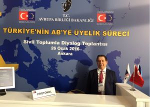 Türkiyenin AB üyelik süreci Sivil Toplumla Diyalog Toplantısına katıldık